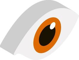 Vector illustration of Eye element on white background.