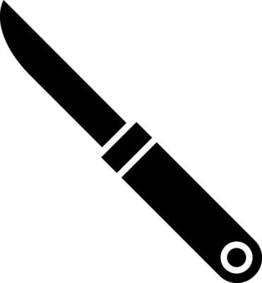 Vector illustration of knife icon.