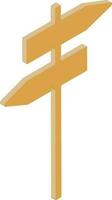 Directional signboard icon or symbol. vector