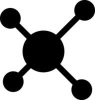 Icon or symbol of molecule structure. vector