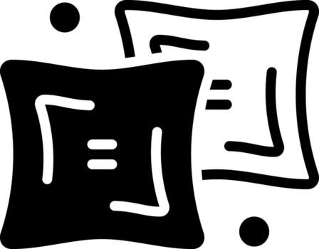 solid icon for duvet vector