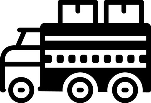 sólido icono para carga vector