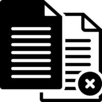 solid icon for paperless vector