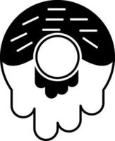 solid icon for donuts vector