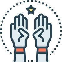 color icon for involve vector