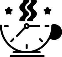 solid icon for breaktime vector