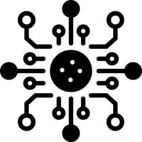 solid icon for digitalization vector