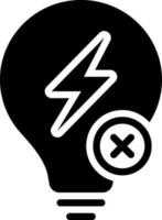 solid icon for outage vector