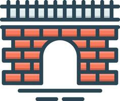 color icon for canal vector