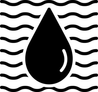 solid icon for water vector