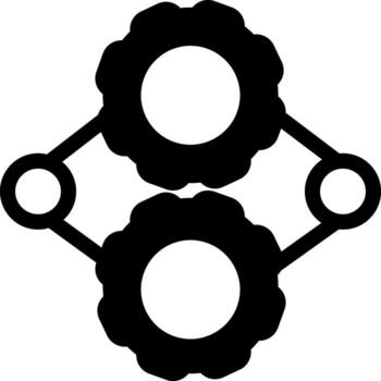 solid icon for engine vector