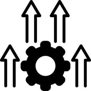 solid icon for inprocessing vector