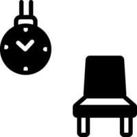 solid icon for wait vector