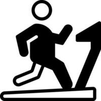 solid icon for exercise vector