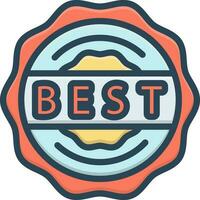 color icon for best vector