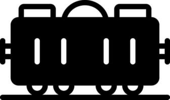 solid icon for goods train vector