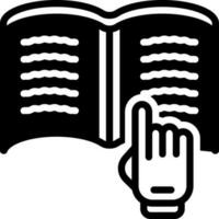 solid icon for read vector