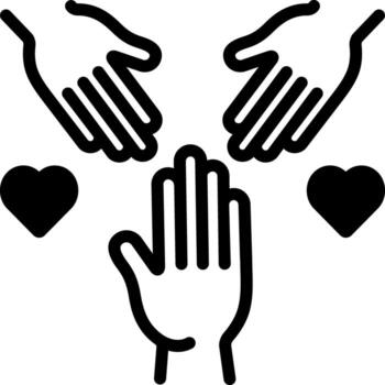 solid icon for orphan vector