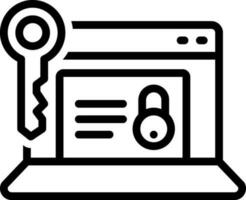 line icon for access vector