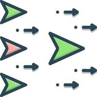 color icon for forefront vector