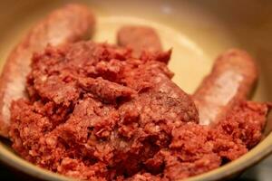 Sausages and Ground Beef photo