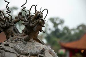 Vietnamese carved statue photo