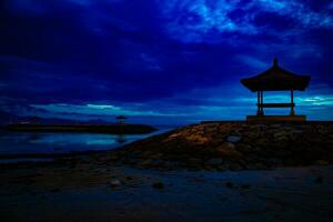 Indonesian Pavilion during sunrise photo