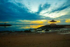 Indonesian Pavilion during sunrise photo