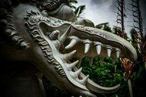 Balinese statue of a deity photo