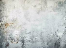 White grunge wall background with dirty stains photo