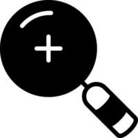 solid icon for find vector