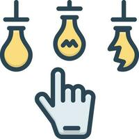 color icon for choose vector
