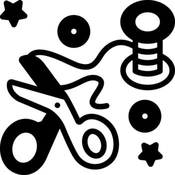 solid icon for crafted vector
