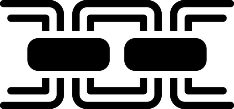 solid icon for chain vector