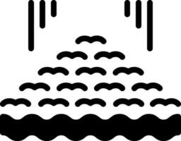 solid icon for several vector