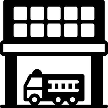 sólido icono para Departamento vector