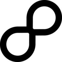solid icon for infinite vector