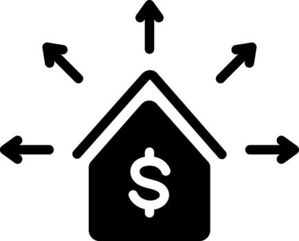 solid icon for liabilities vector