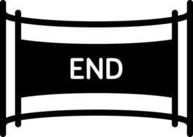 solid icon for end vector