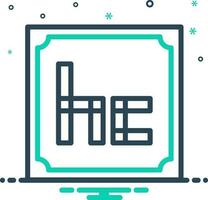 mix icon for hc vector