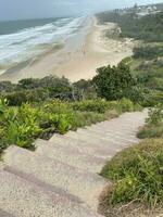 Stairs down to the beach photo