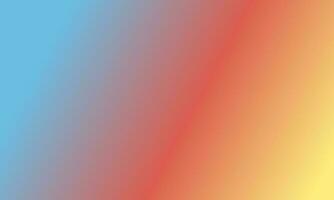 Design simple pastel yellow,blue and red gradient color illustration background photo