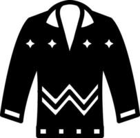 solid icon for sweater vector