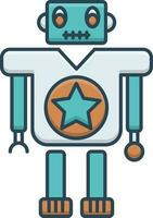 color icon for toy machine vector