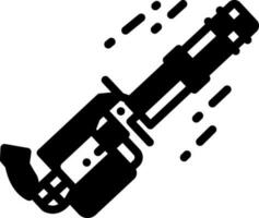 solid icon for gatling vector