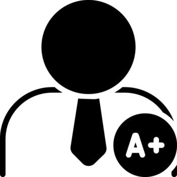 solid icon for matriculate vector