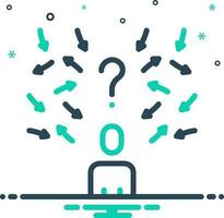 mix icon for possibilities vector