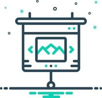 mix icon for slideshow vector