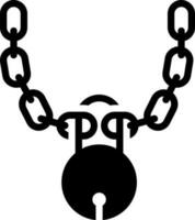 solid icon for chains vector
