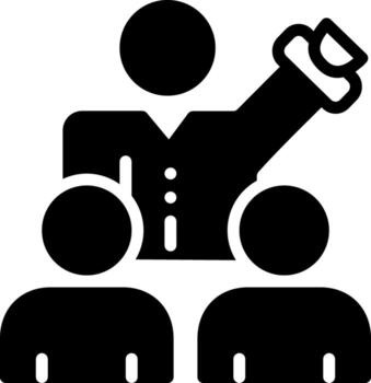 solid icon for persuade vector